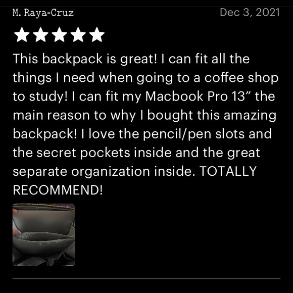 Vintage Genuine Slim Cognac Leather Laptop Backpack School/College/Work/Travel - Picture 14 of 16